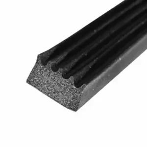 Door Window Channel Seal Ribbed Type; Mounts With Adhesive; 1/2 Inch Width x 0.312 Inch Thick - 1000 ft roll 2897H2-50